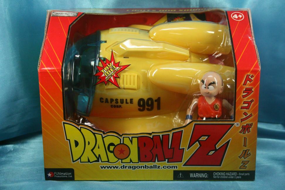 FUNimation Jakks Pacific Dragonball Z Capsule No.991 Airplane Krillin Figure Set