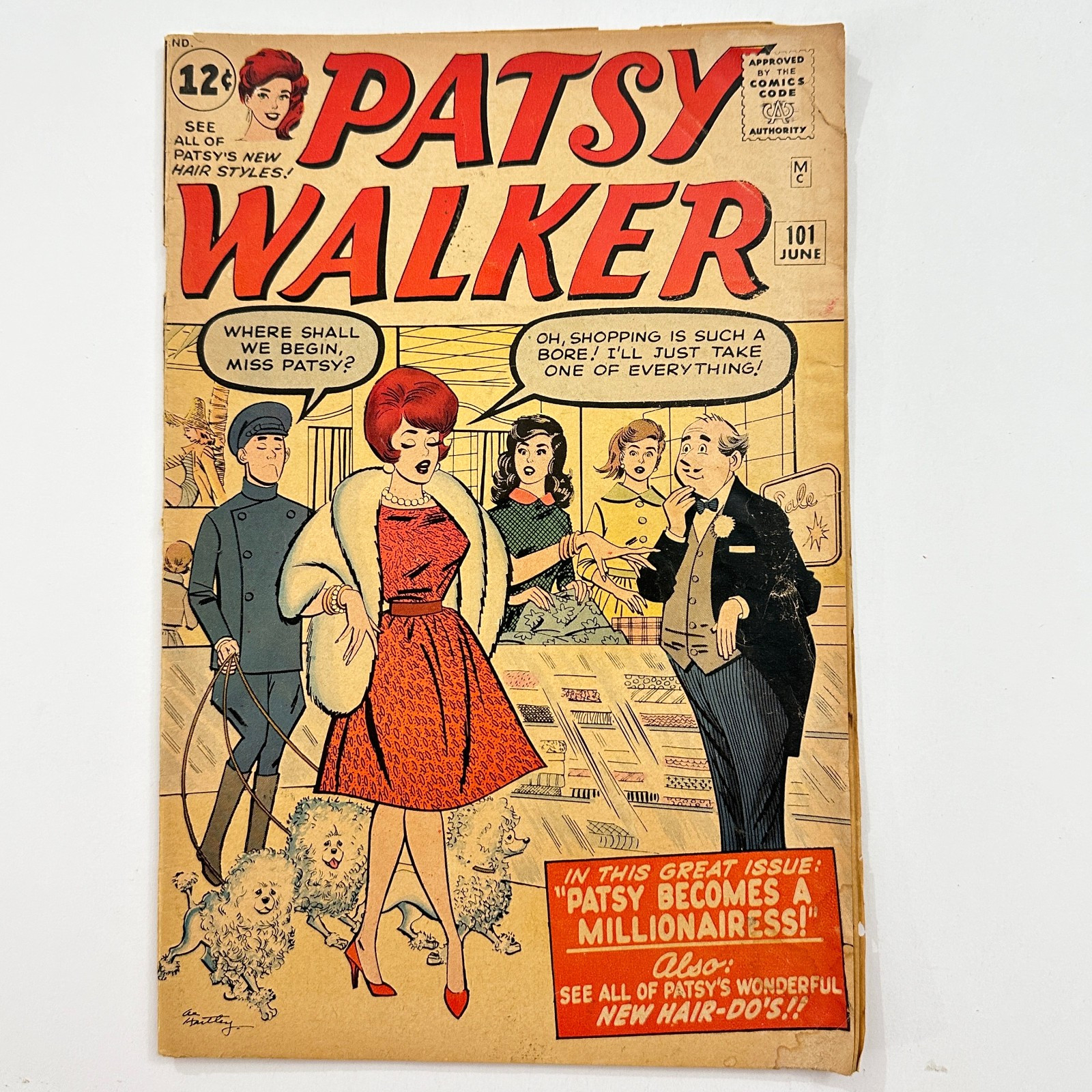 Patsy Walker 101 Atlas (Marvel) Comic Al Hartley 1 Panel Miss Pr 0.8 Read Copy Patsy Walker 101 Atlas (Marvel) Comic Al Hartley 1 Panel Miss Pr 0.8 Read Copy