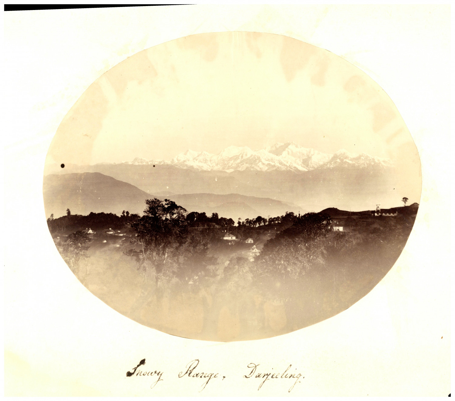 Indes, India, Darjeling vintage albumen print from an 1865 album Album Album print Indes, India, Darjeling vintage albumen print from an 1865 album Album Album print