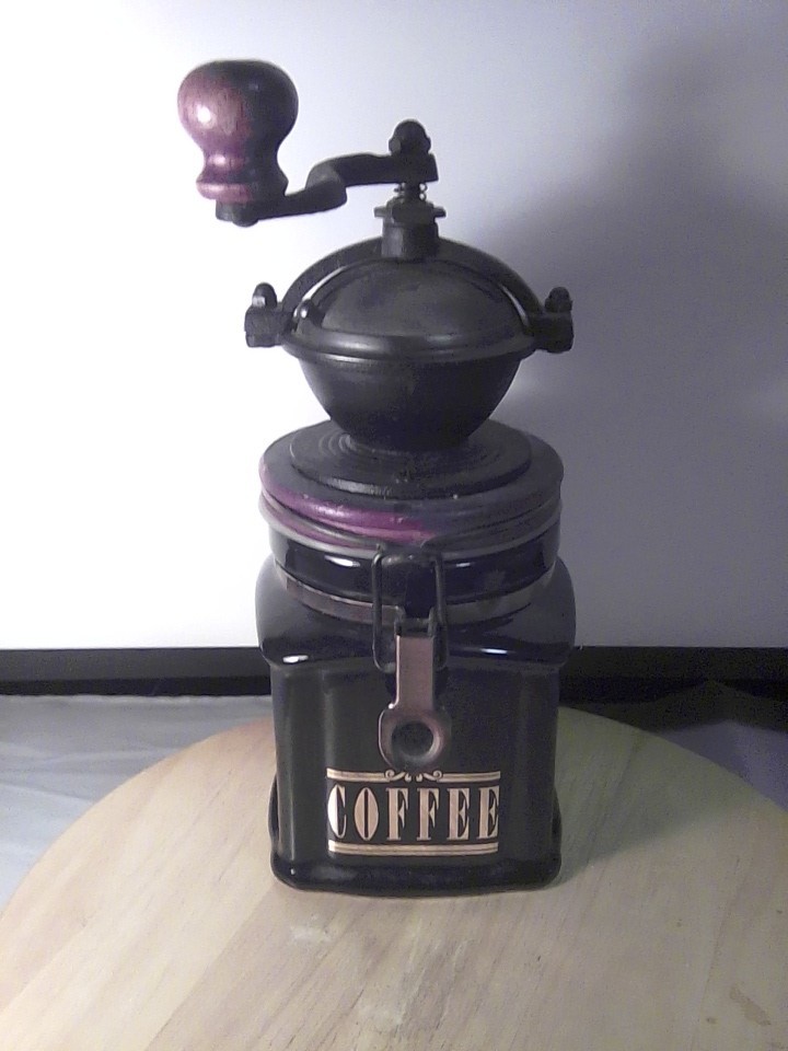 Vintage Hues ‘N Brews Herman Dodge and Sons Coffee Bean Grinder by David Birch