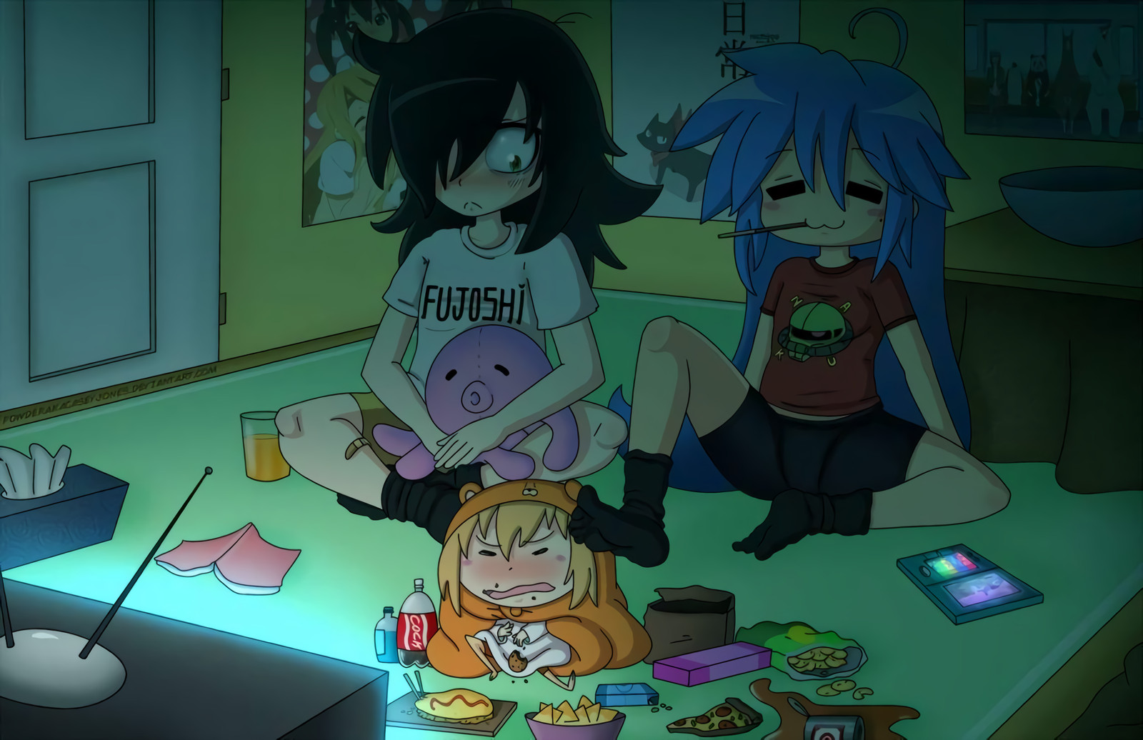 Otaku Party Watamote Lucky Star Tomoko Kuroki Anime Poster 11x17in Wall Art Otaku Party Watamote Lucky Star Tomoko Kuroki Anime Poster 11x17in Wall Art
