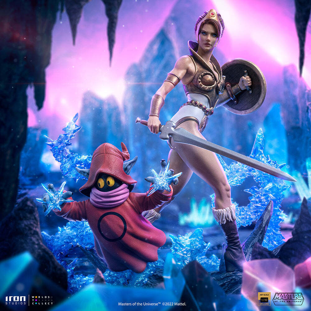 IRON STUDIOS Masters of the Universe Teela & Orko Deluxe 1/10 Tenth Scale Statue