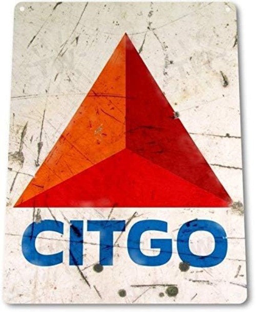 Citgo Gasoline Garage Auto Shop Gas Oil Retro Ad Logo Wall Decor Tin Metal Signs