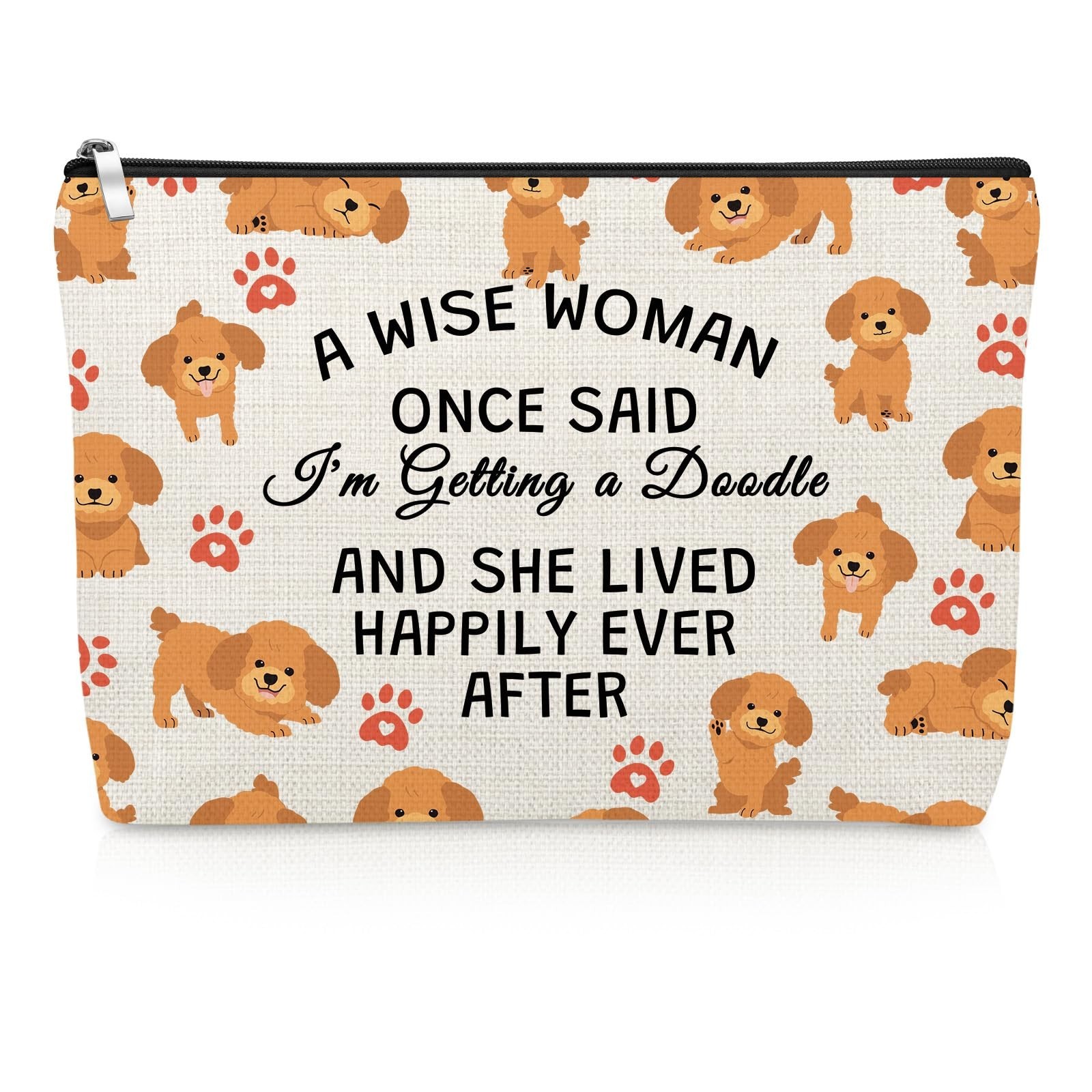 Doodle Dog Gifts Makeup Bag Dog Lover Gift for Woman Golden Doodle Owner Mom ...
