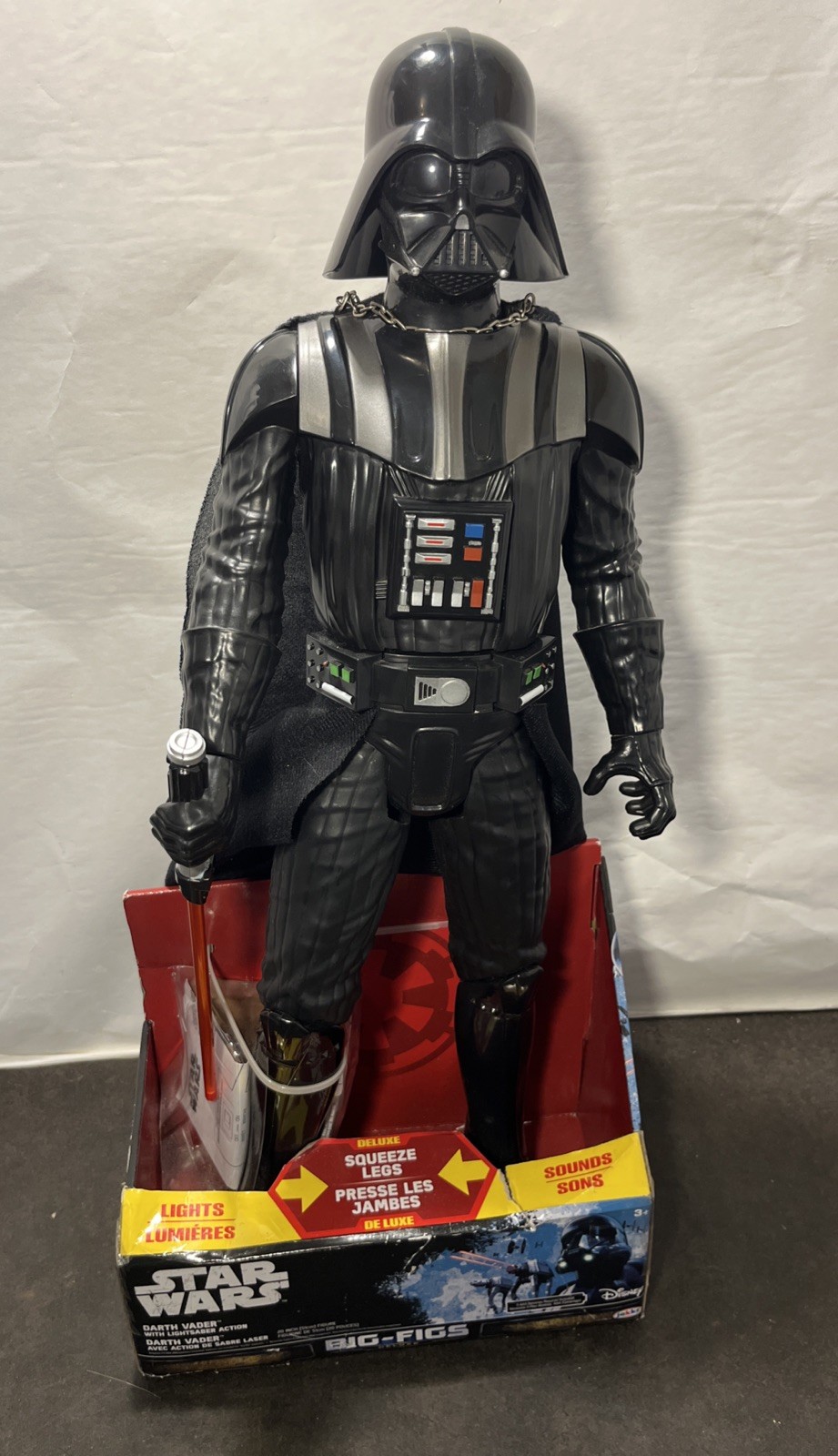 Jakks Star Wars Big-Figs Deluxe 20” Darth Vader Figure Lights & Sounds 2016 NEW