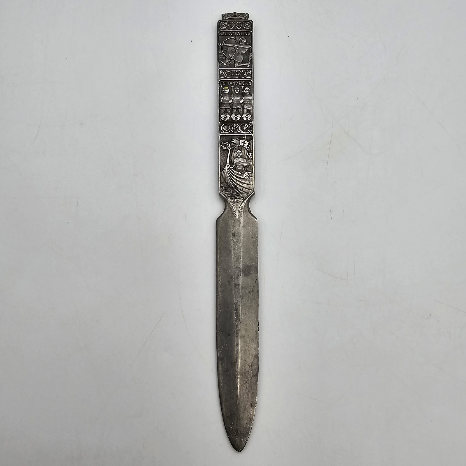 Hardanger Kongetinn Letter Opener Vintage Hardanger Kongetinn Letter Opener Vintage
