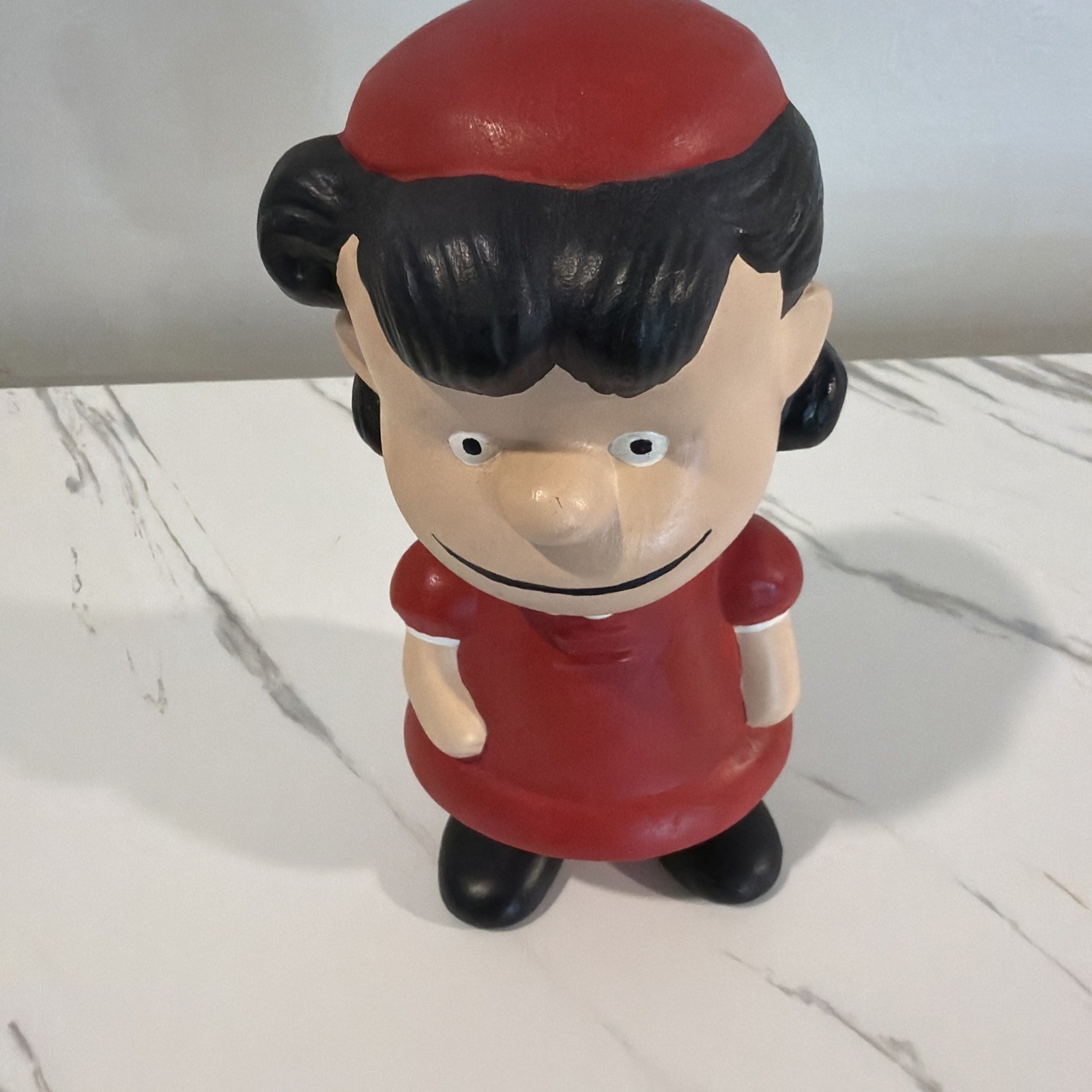 Vintage Peanuts 1969 Ceramic Hand Painted Lucy Figurine 9\