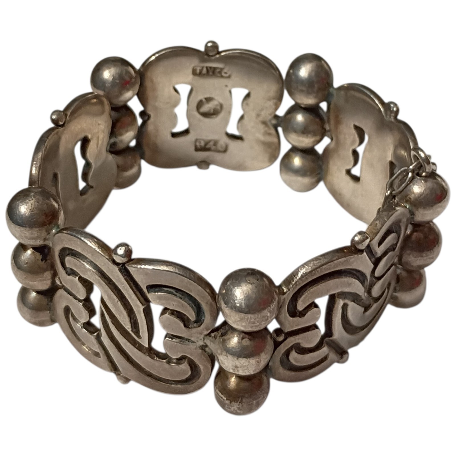 Book Piece Hector Aguilar Aztec Panel Bracelet 940 Silver 