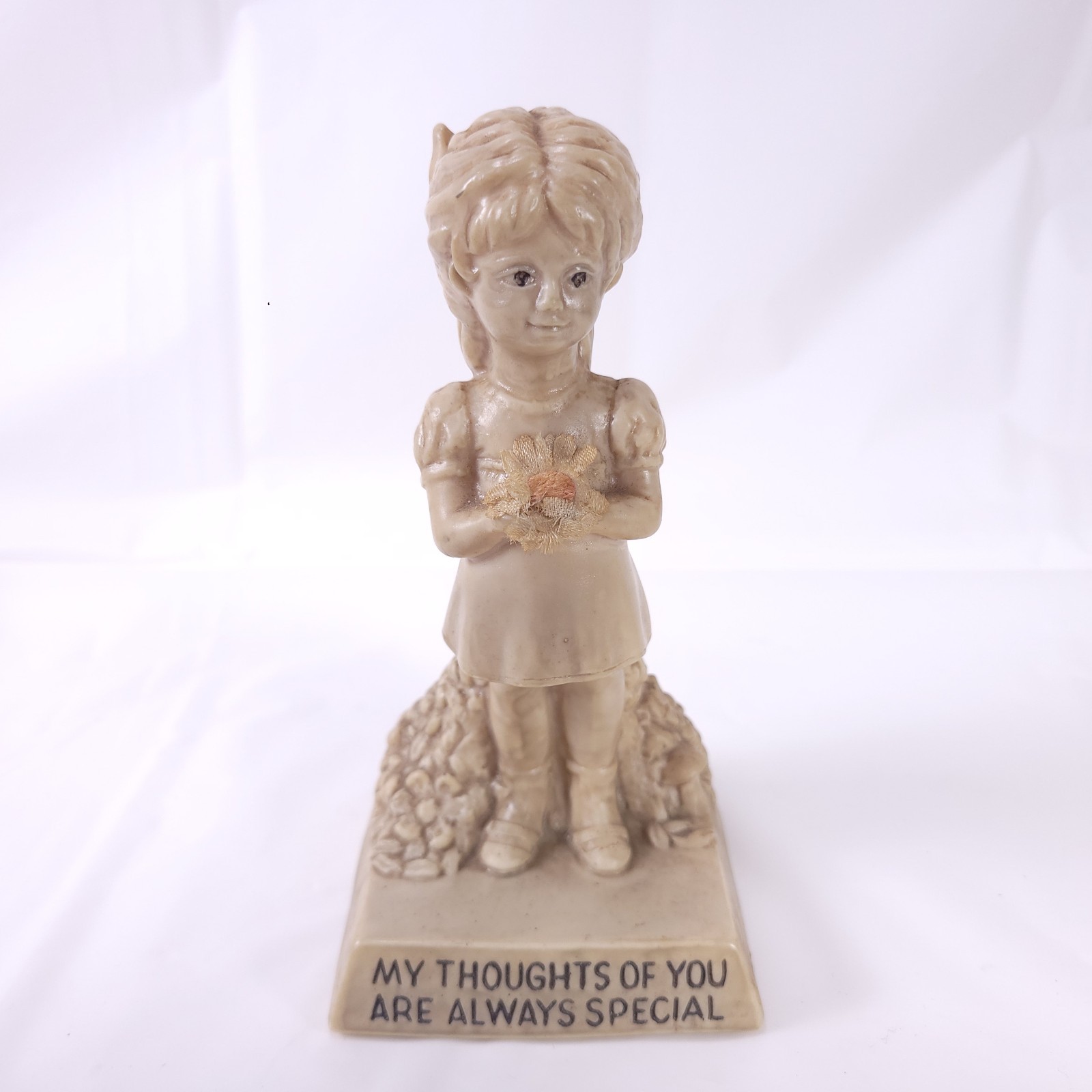R&W Russ Berries My Thoughts Of You Are Always Special Statue Figurine 1970\'s R&W Russ Berries My Thoughts Of You Are Always Special Statue Figurine 1970\'s