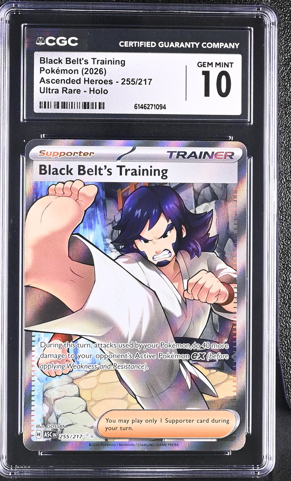 2026 Ascended Heroes #255/217 Black Belt's Training CGC 10