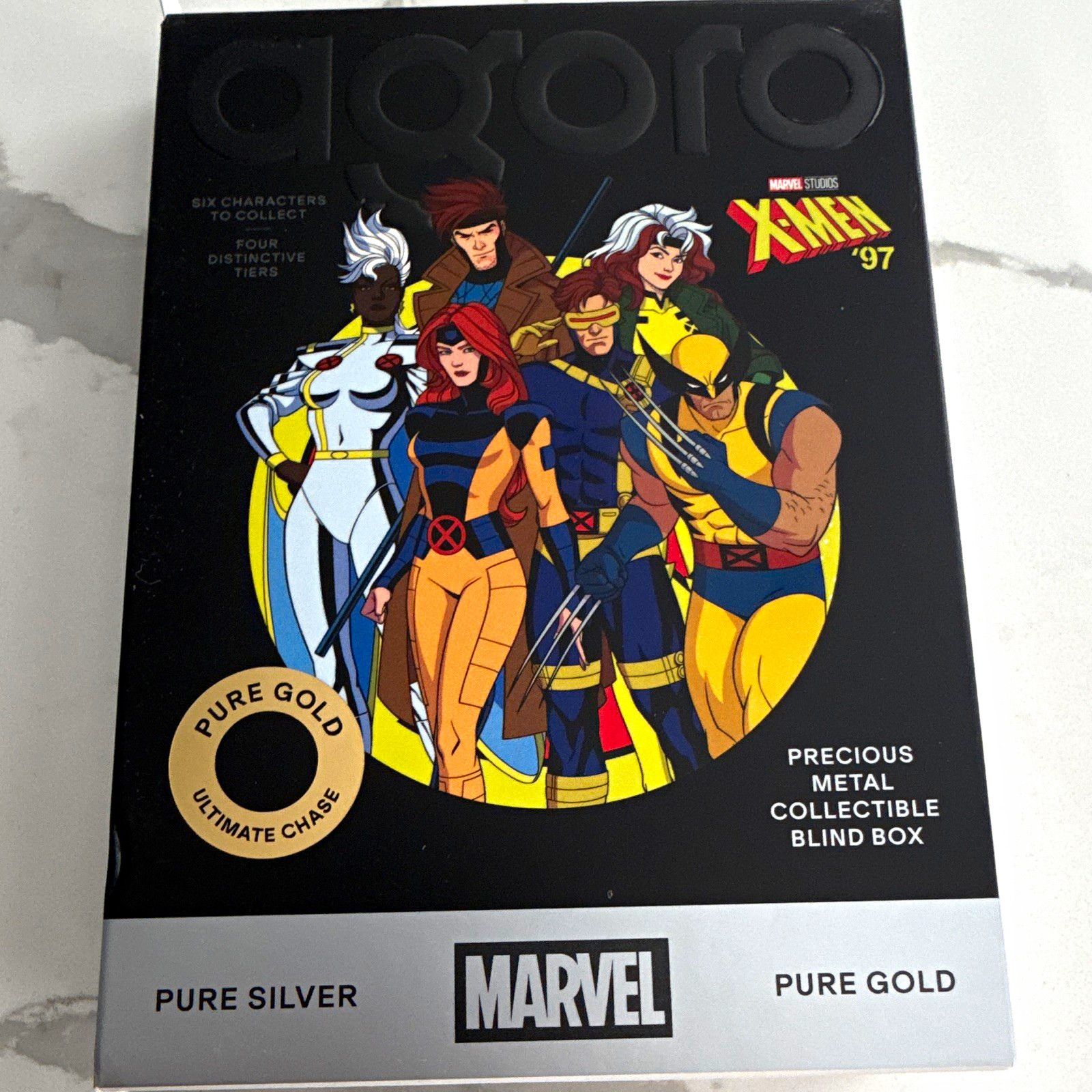 agoro Marvel Studios X-Men '97 Gambit .999 Silver  Metal Card Serial #018/600
