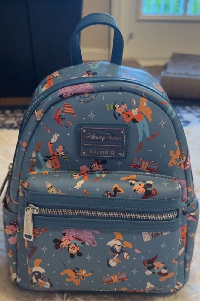 Loungefly Disney Parks Mickey and Friends All-Over Print Mini Backpack