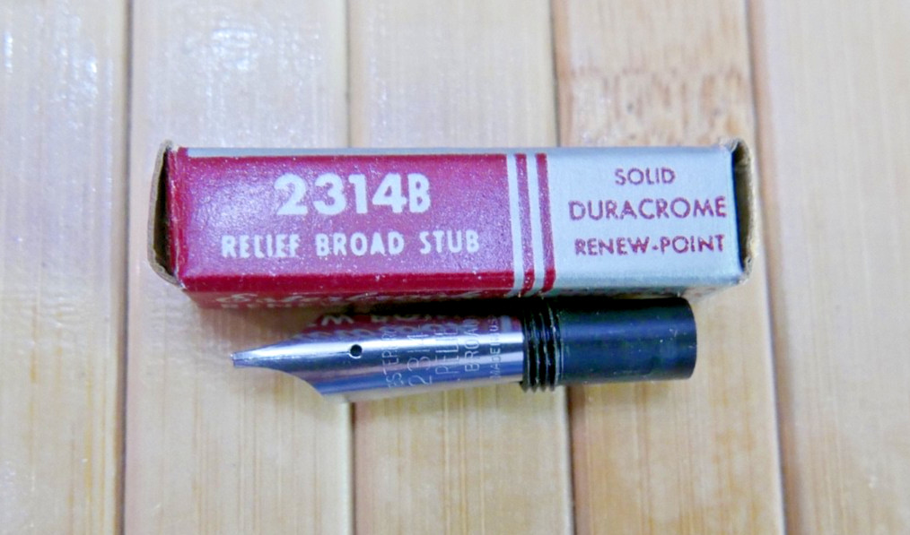 Brand NEW 2314B  Esterbrook Fountain Pen Relief Broad Stub  (BOXED)