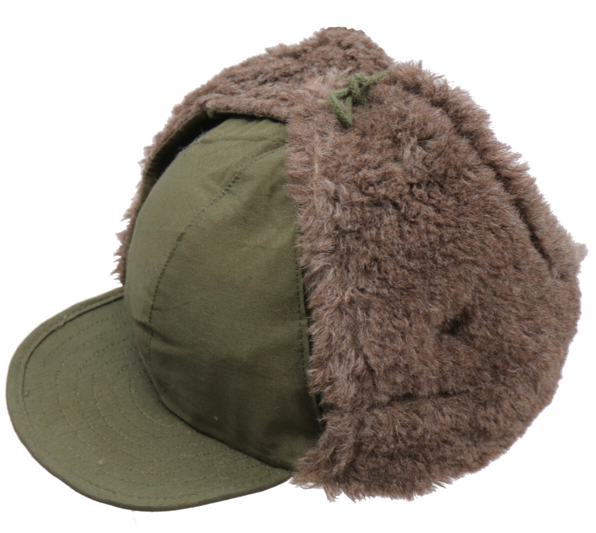 Size 7 1/4 - US Military M-1951 Korean War Era OD Pile Cap M51 Cold Weather  MQ1