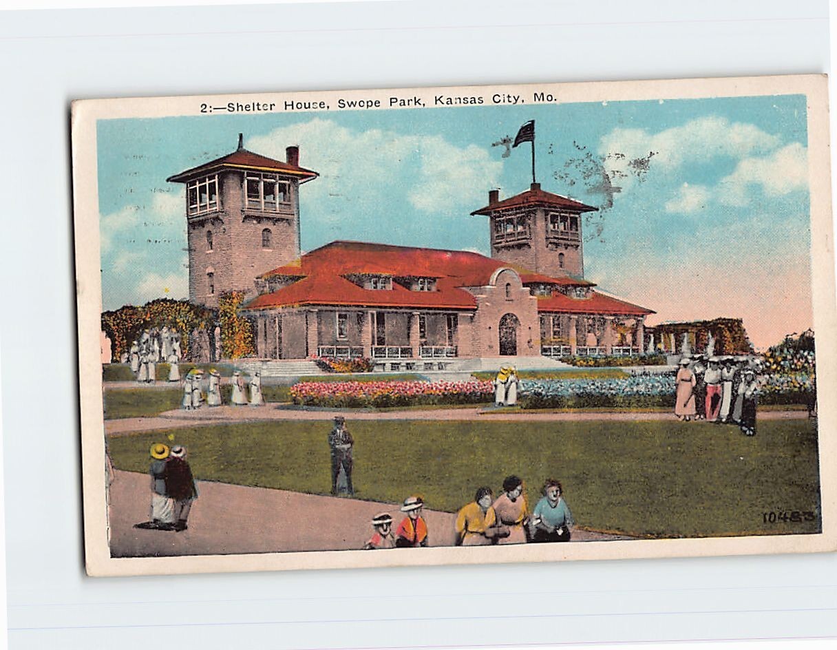 Postcard Shelter House, Swope Park, Kansas City, Missouri
