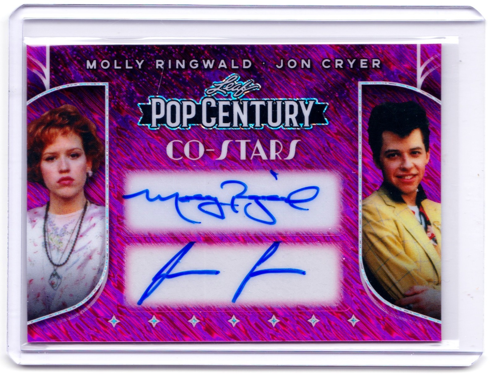 Molly Ringwald Jon Cryer 2025 Leaf Pop Century Auto Card # 1/1 Pretty In Pink