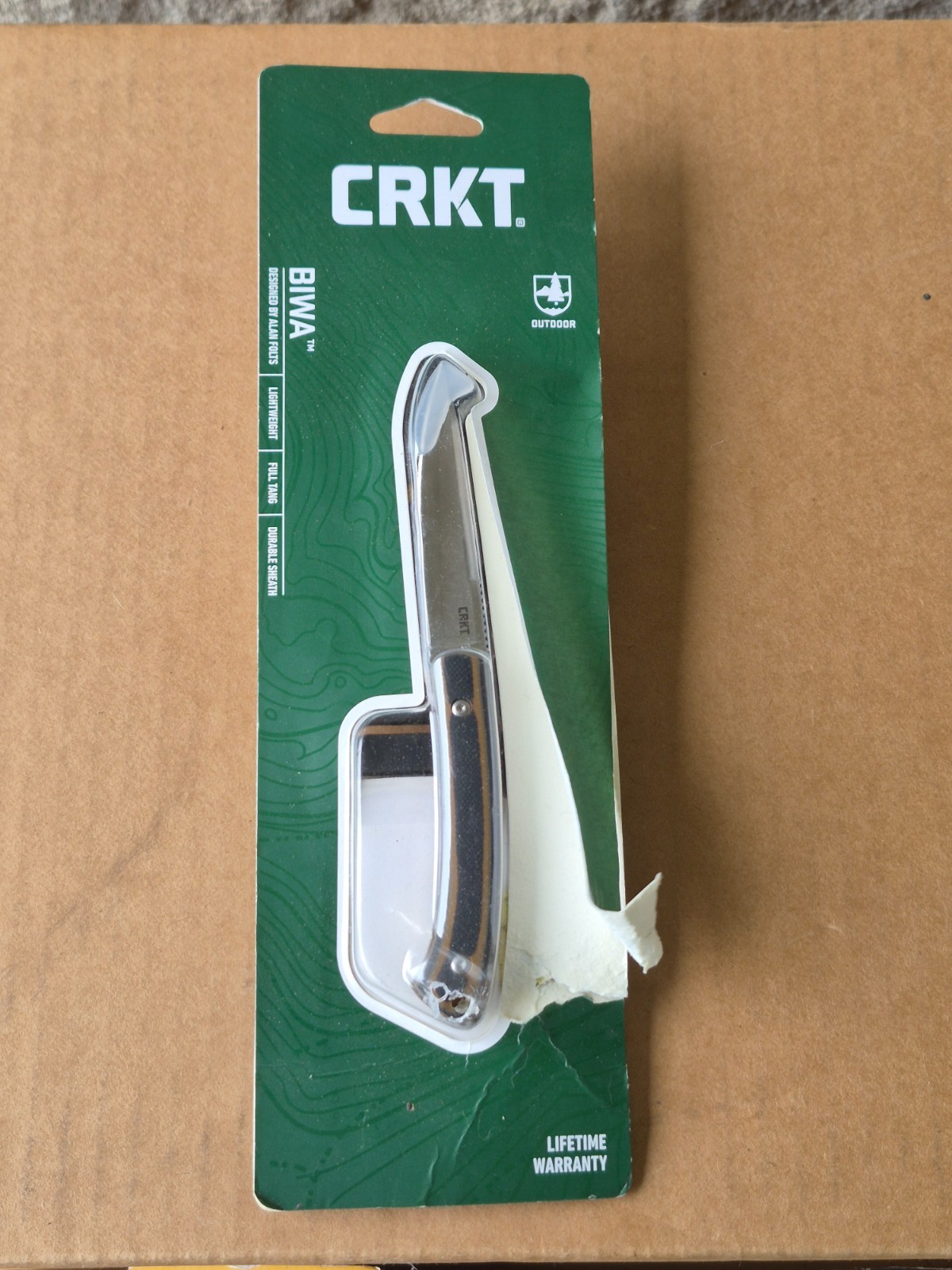 CRKT BIWA Fixed Blade Knife w/ Sheath G-10 Handle 3.02 CRKT BIWA Fixed Blade Knife w/ Sheath G-10 Handle 3.02
