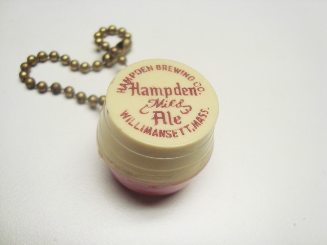 Circa 1960s Hampden Brewing Company Nickel Holder Key Chain, Massachusetts