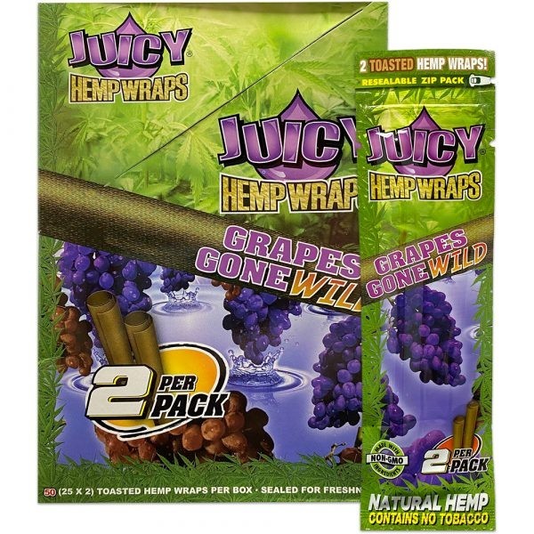 🤪 JUICY JAY GRAPES GONE WILD WRAPS 🔥 25 PACKS 🤑 2 WRAPS PER PACK 💯🤤💯🤤💯