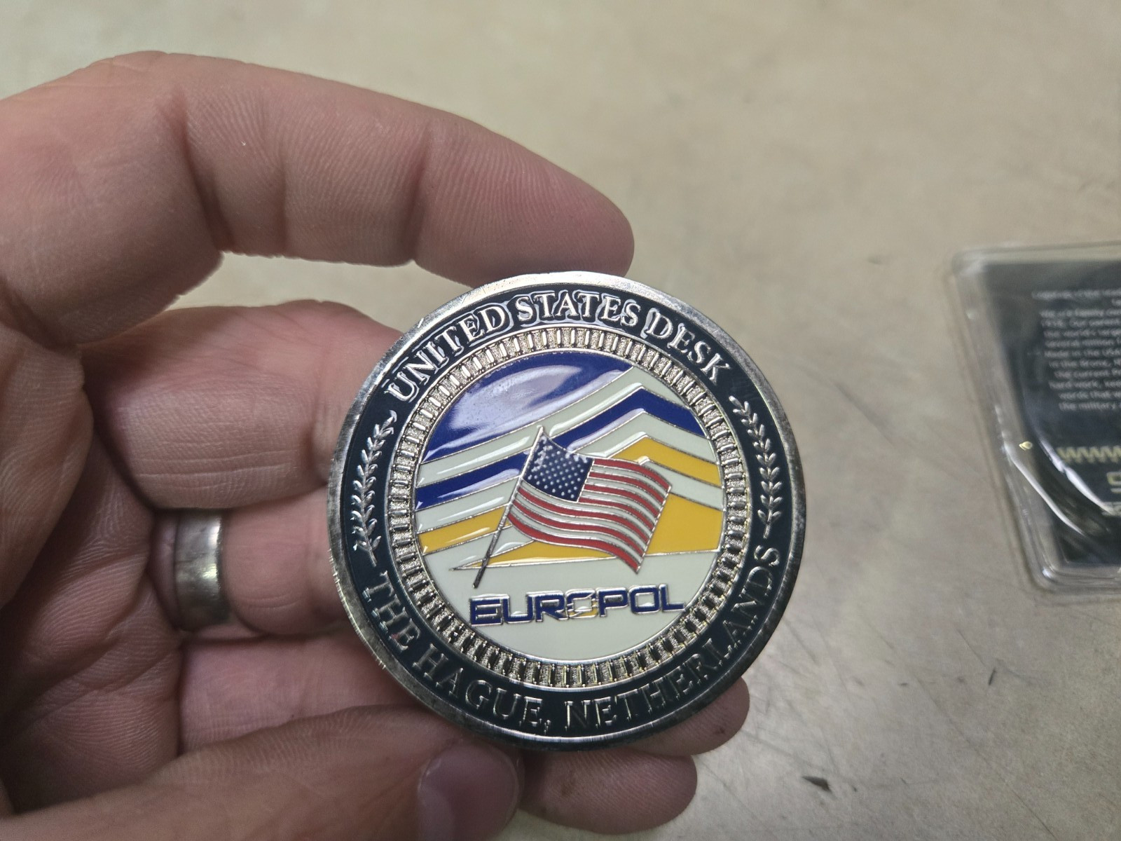 United States Desk Europol The Hague Netherlands Challenge coin Rare