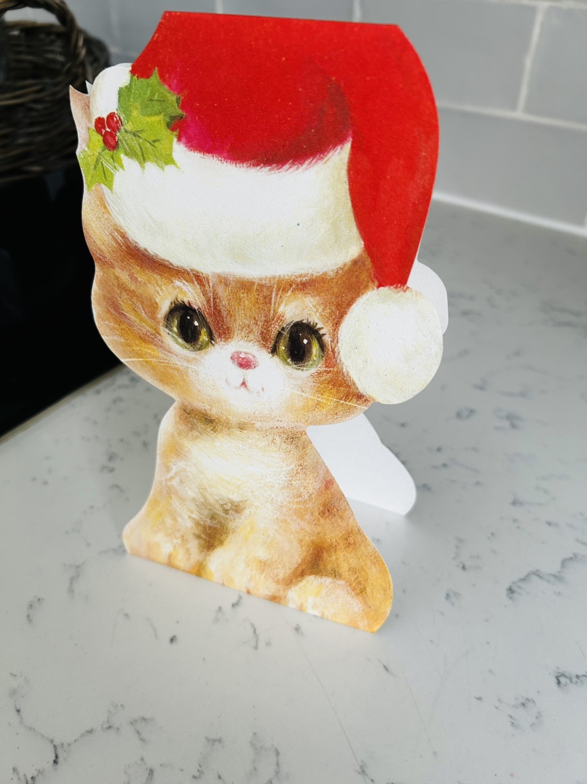 Gorgeous super cute genuine VINTAGE RETRO 1970’s CHRISTMAS CARD - AMAZING
