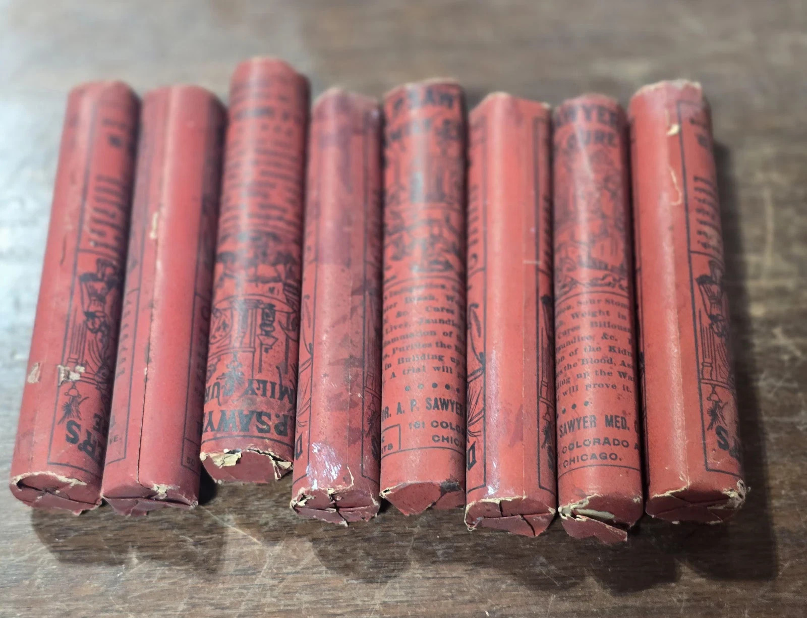 Vintage, 100+ year old Dr AP Sawyer \'Family Cure\' Pills, NOS. EXTREMELY Rare