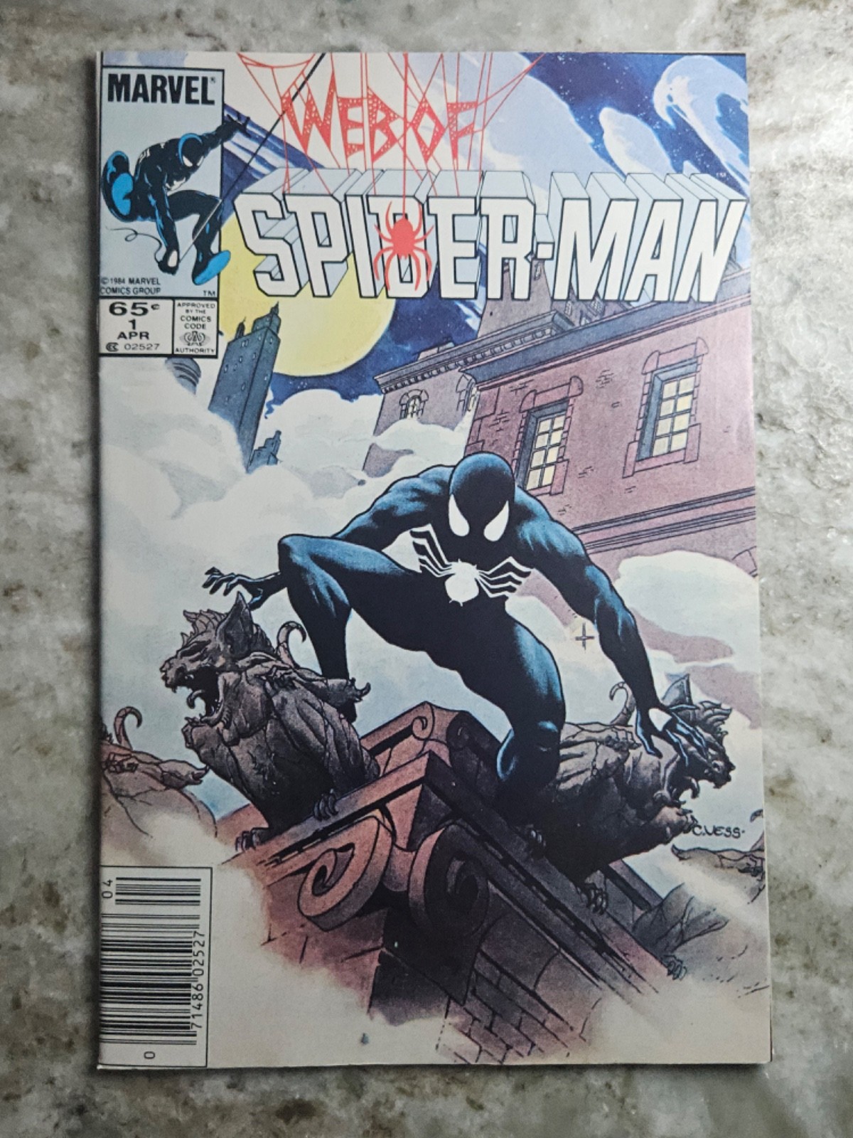 Web of Spider-Man 1 1985 KEY 1st App Vulturions Charles Vess Cover NM