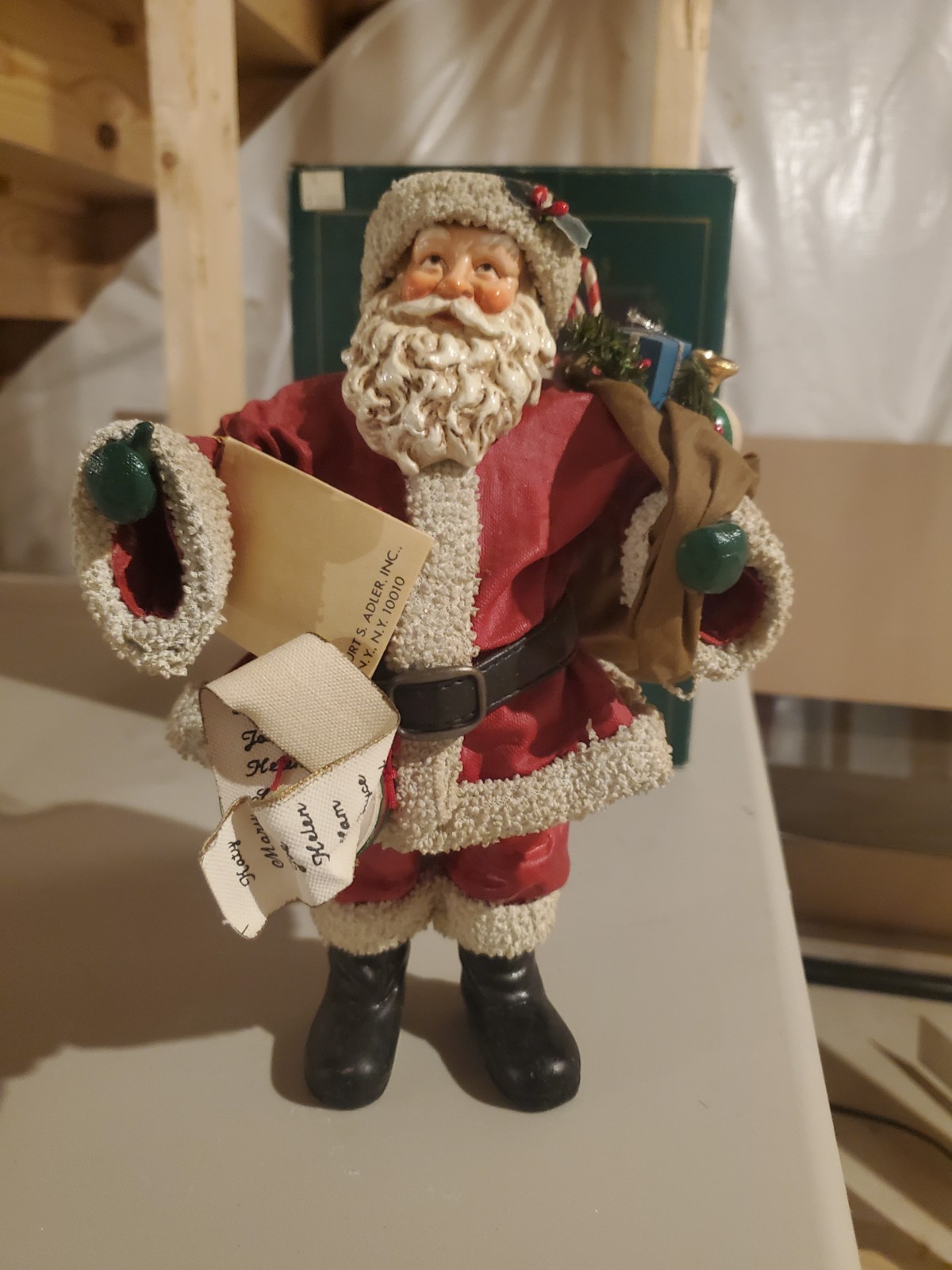KSA Collectibles Kurt Adler Christmas Santa “Checking His List”-Great Condition