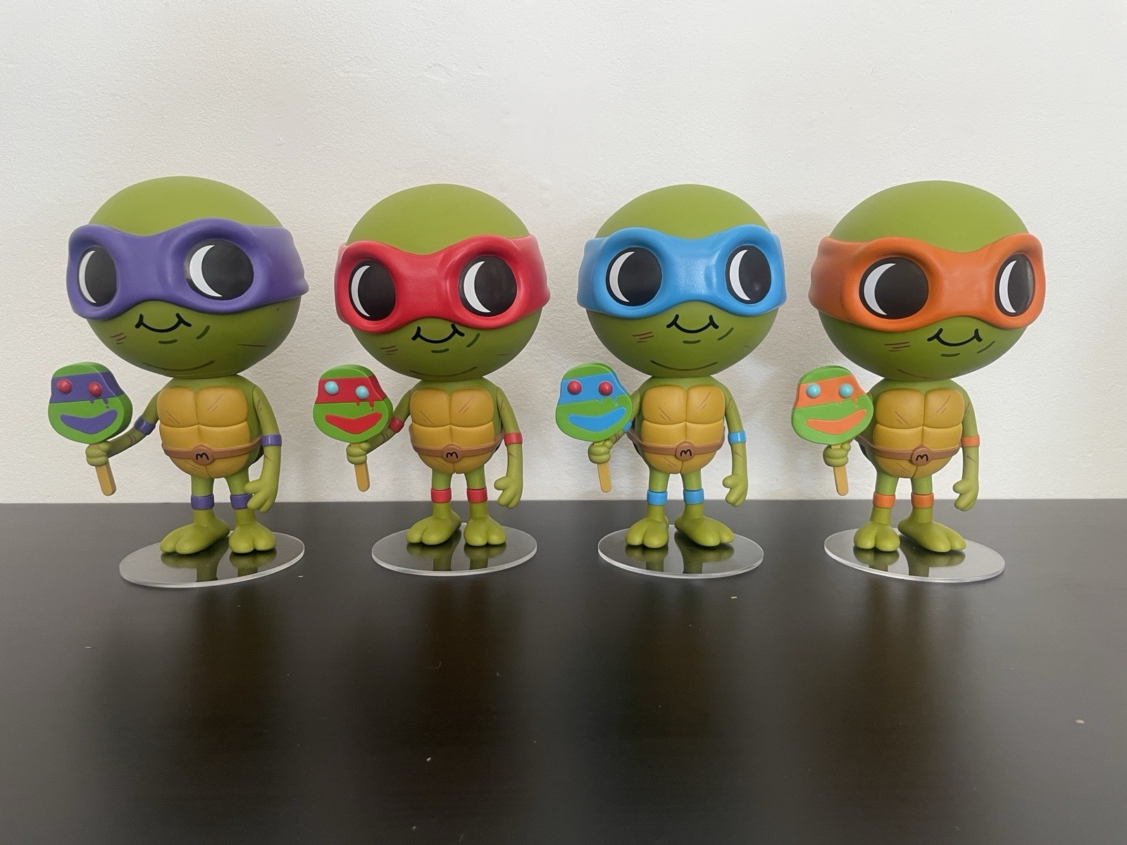 Custom Mondo Mike Mitchell Ninja Turtles Lil Mikey TMNT  9” Vinyl Figure Set