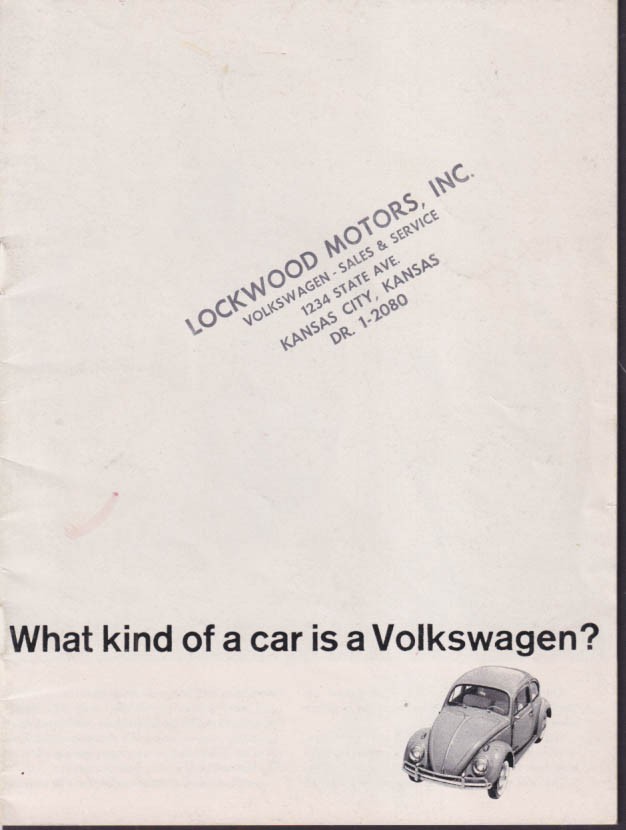 Volkswagen brochure 1962 What kind of car? Beetle Karmann Ghia Wagon