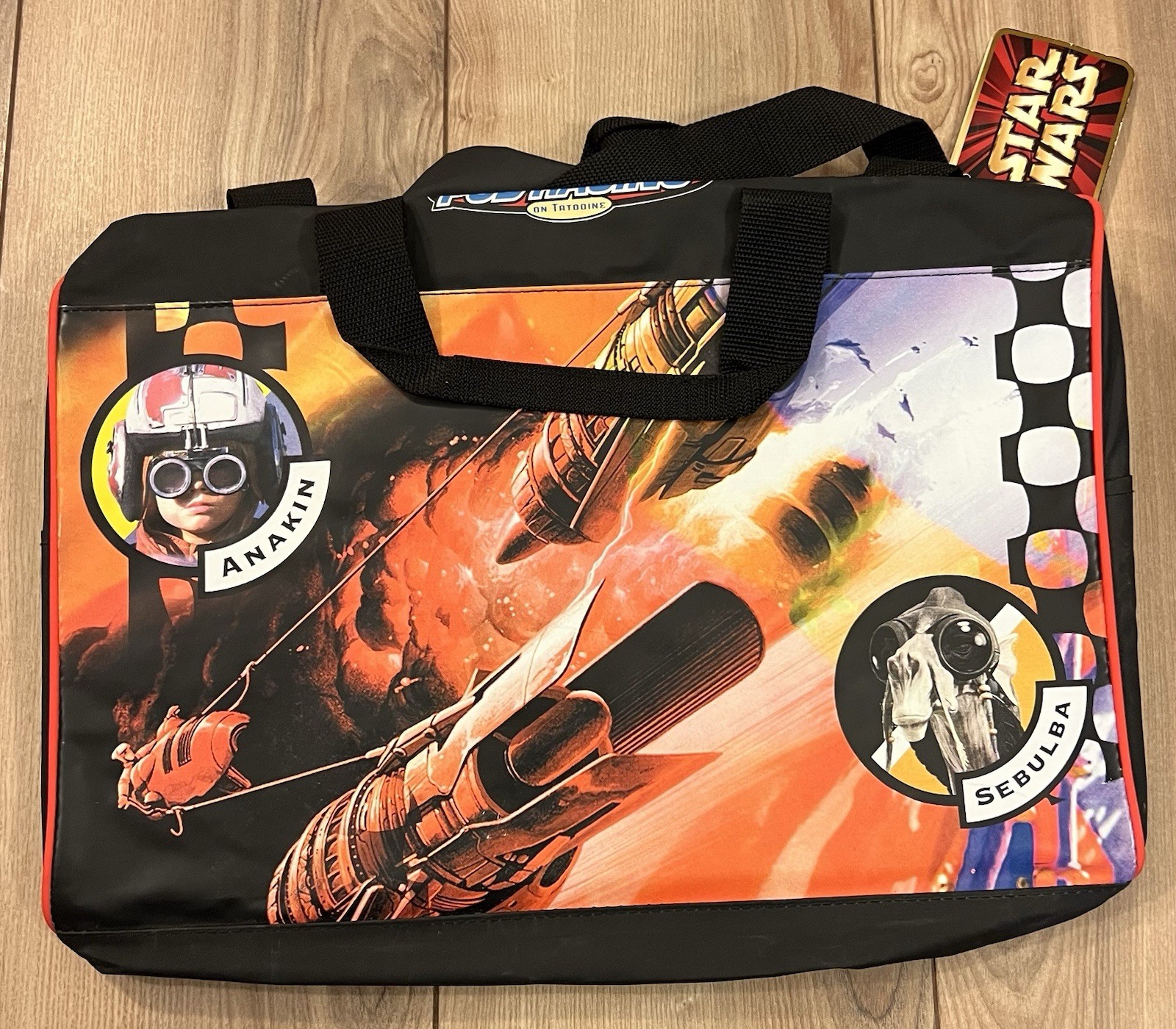 Vintage 1999 Star Wars Episode 1 Anakin Skywalker Pod Racing Duffle Bag NWT'S