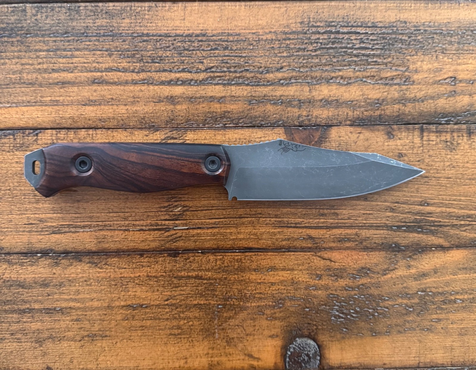 Half Face Blades Field Knife - Desert Ironwood