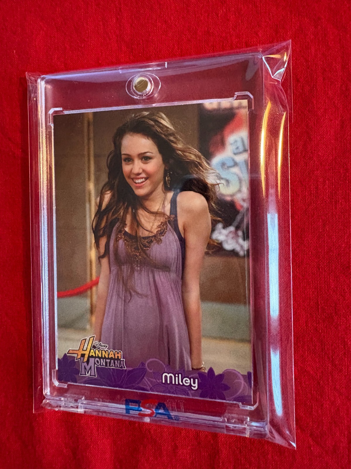 HANNAH MONTANA 2008 TOPPS DISNEY MILEY STEWART (Miley Cyrus) ROOKIE YEAR CARD #2 HANNAH MONTANA 2008 TOPPS DISNEY MILEY STEWART (Miley Cyrus) ROOKIE YEAR CARD #2
