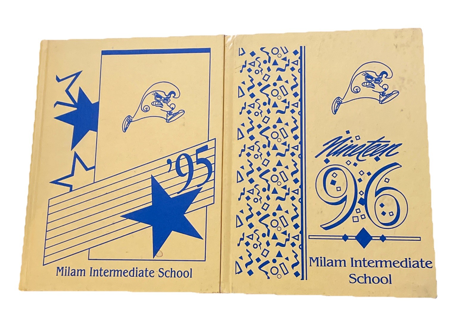 Vintage Tupelo Mississippi 1994 - 1996 Milam Intermediate School Yearbooks