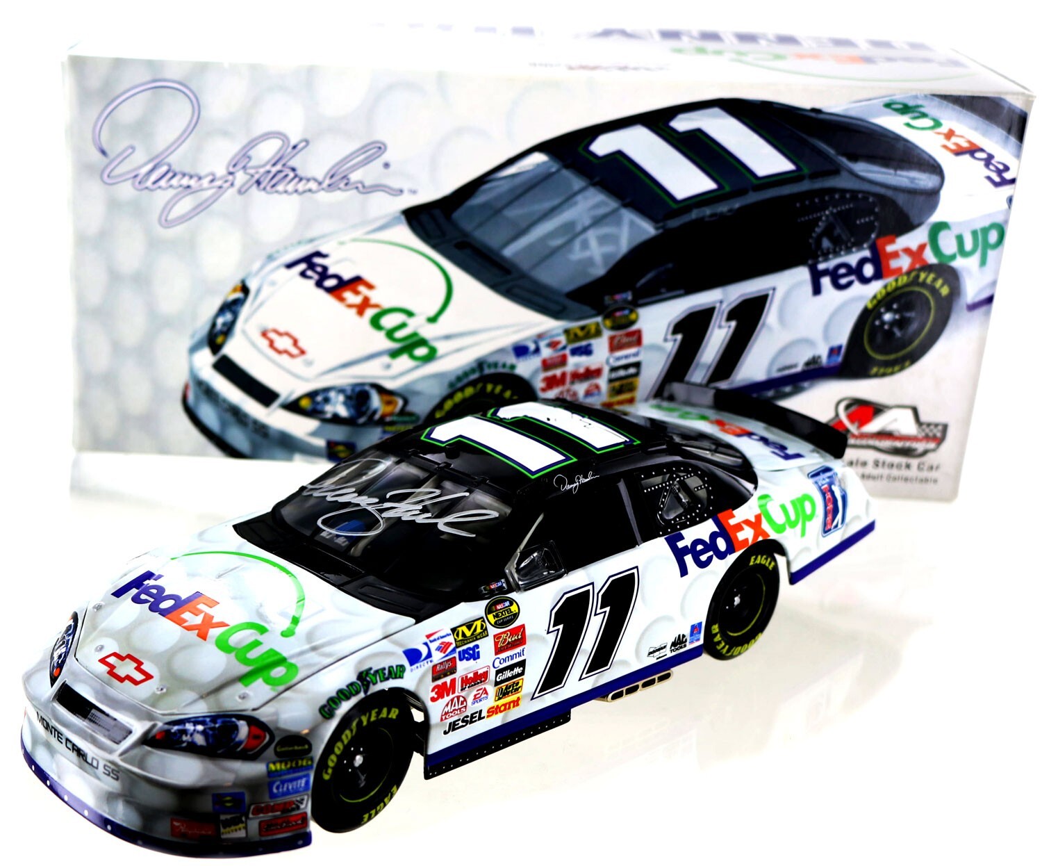Denny Hamlin #11 FedEx Cup / PGA 2006 Monte Carlo SS. Rare. Autographed.