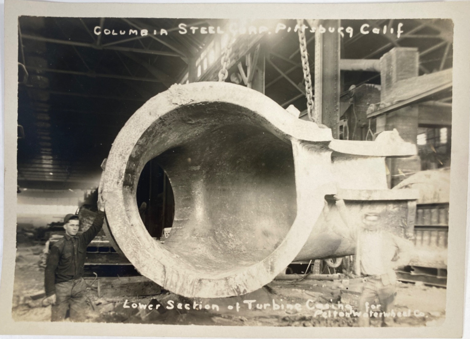 1920s COLUMBIA STEEL CORP. antique 5x7 photograph no. 1 - PITTSBURG, CALIFORNIA