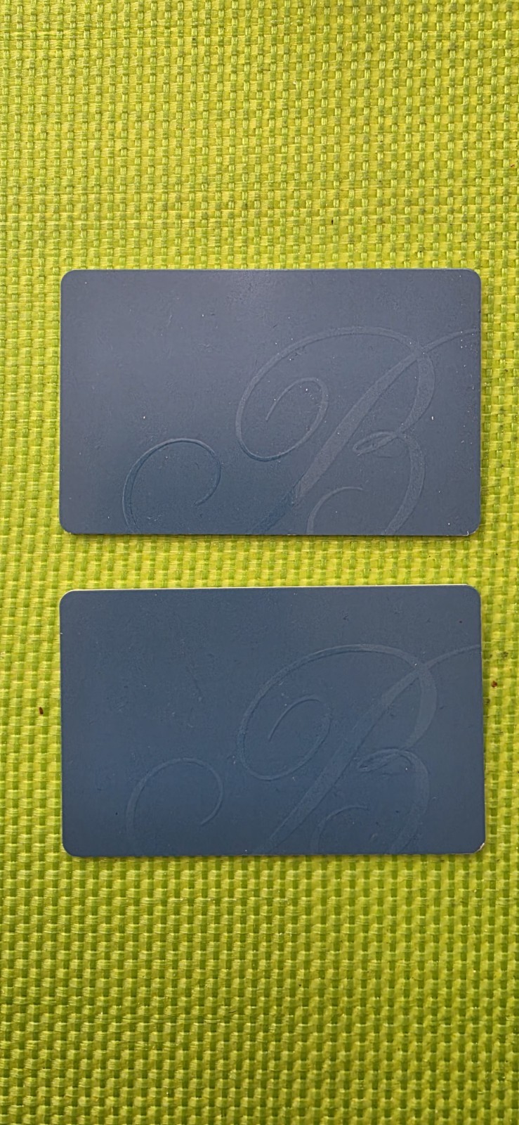 Set of 2 Bellagio Las Vegas NV Casino Resort Hotel Room Key Card
