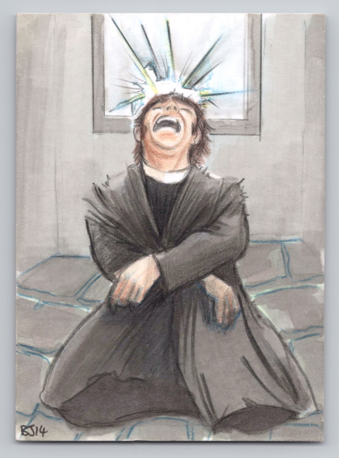 The War Of The Worlds. B. Jones Sketch Card #WS2. Cult Stuff 2014