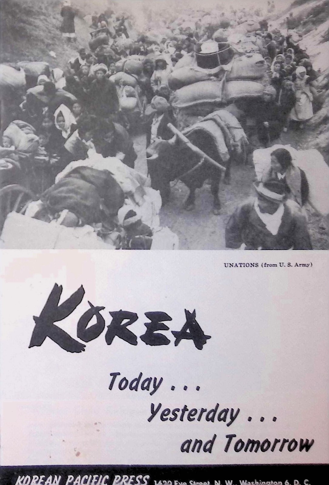 Korean Pacific Press Cold War Pamphlet Page 1950s Korea Photo Washington DC Korean Pacific Press Cold War Pamphlet Page 1950s Korea Photo Washington DC