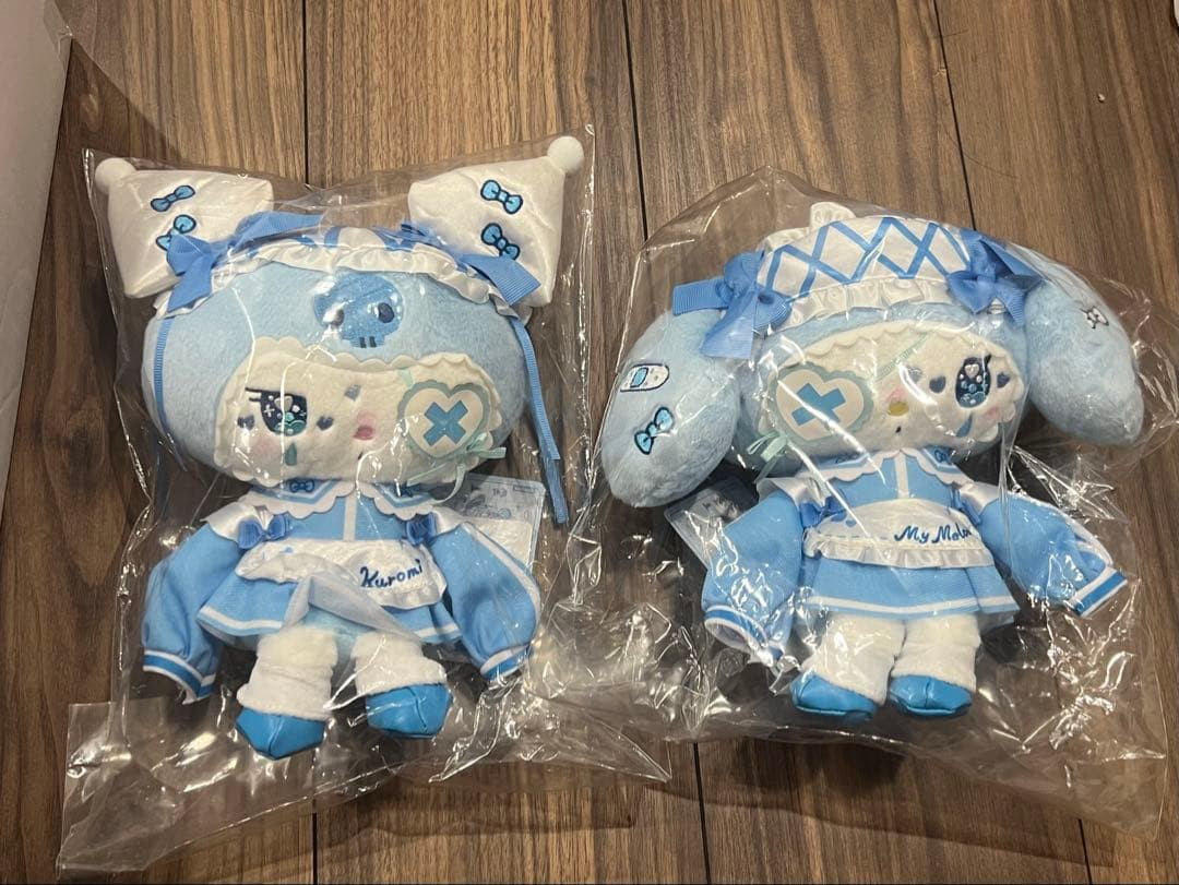 Sanrio My Melody Kuromi Dolly Mix Plush Toy Set 2 Japan Kawaii Official Rare