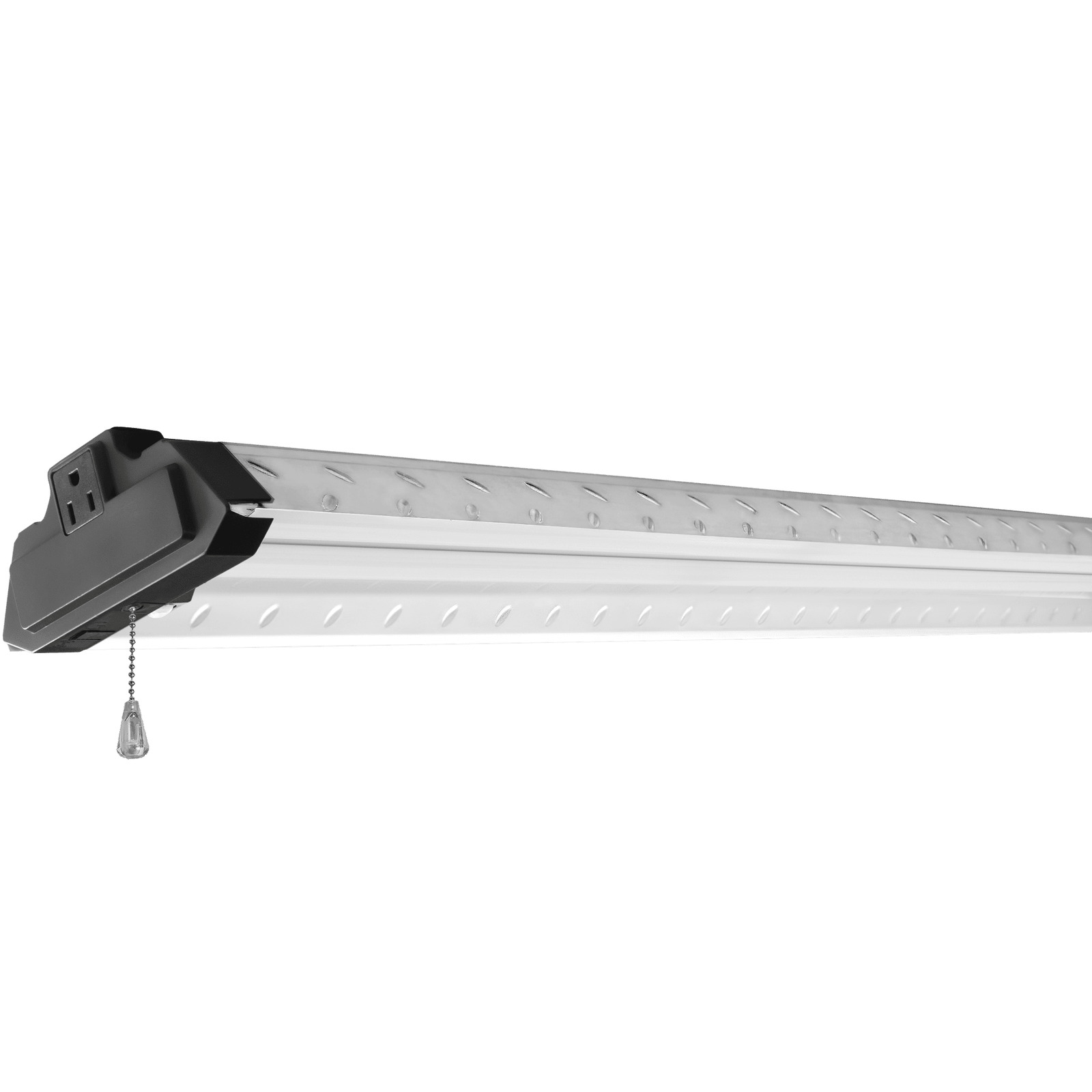 Electronic 4ft LED Shop Light 10,000 Lumen with Motion Sensor, Steel Tread Plate