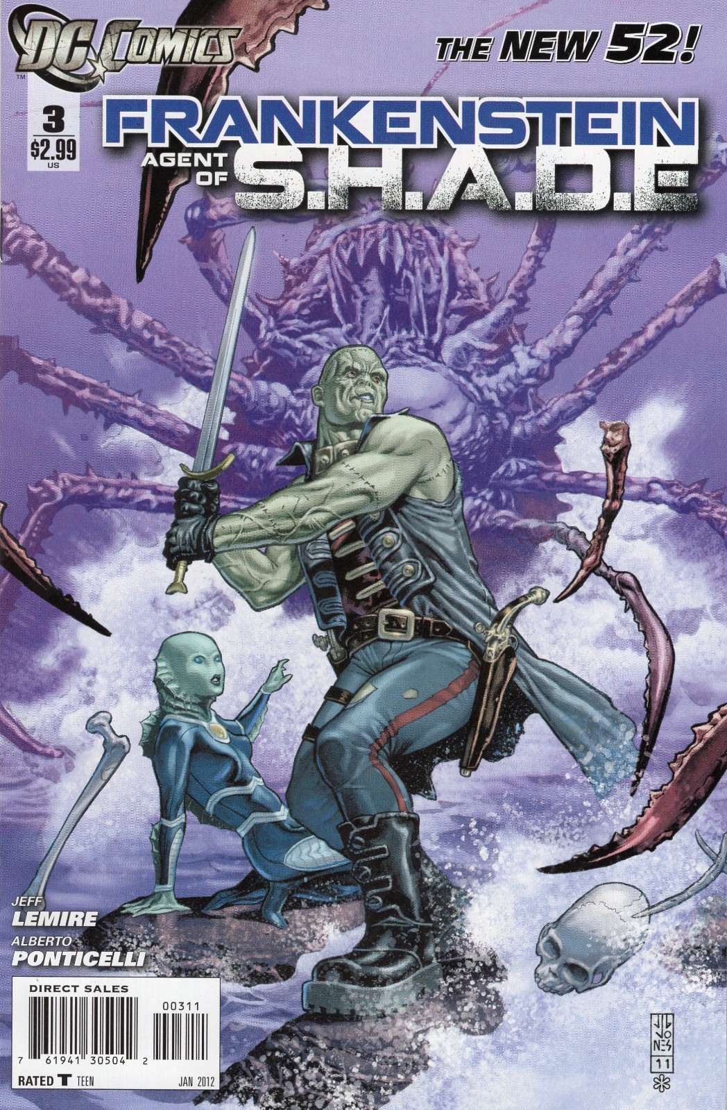 Frankenstein Agent of S.H.A.D.E. #3 DC Comics 2012 NM+ Frankenstein Agent of S.H.A.D.E. #3 DC Comics 2012 NM+