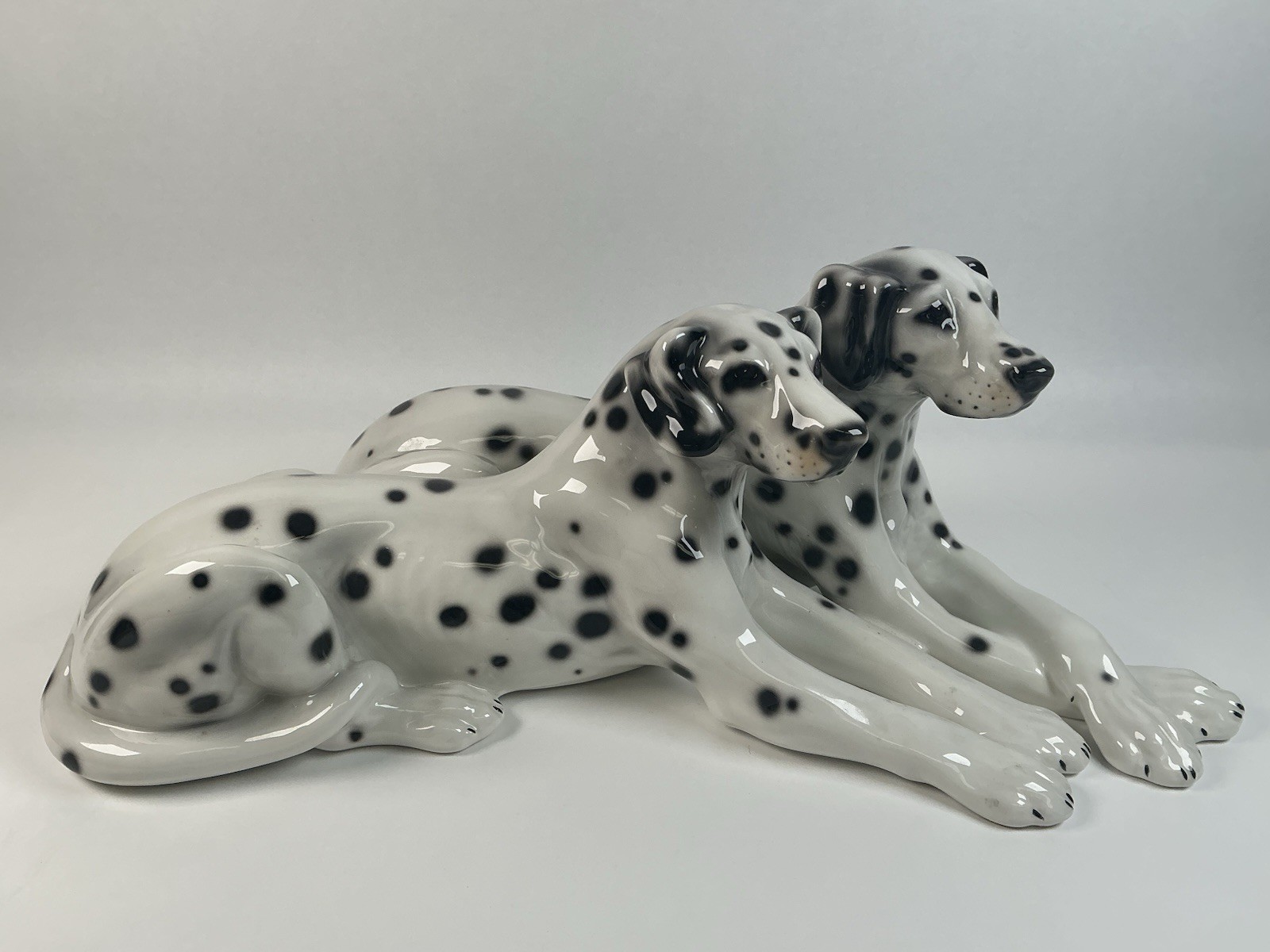 Large Giovanni Ronzan Italian Vintage Dog Dalmatian Sculpture As-Is