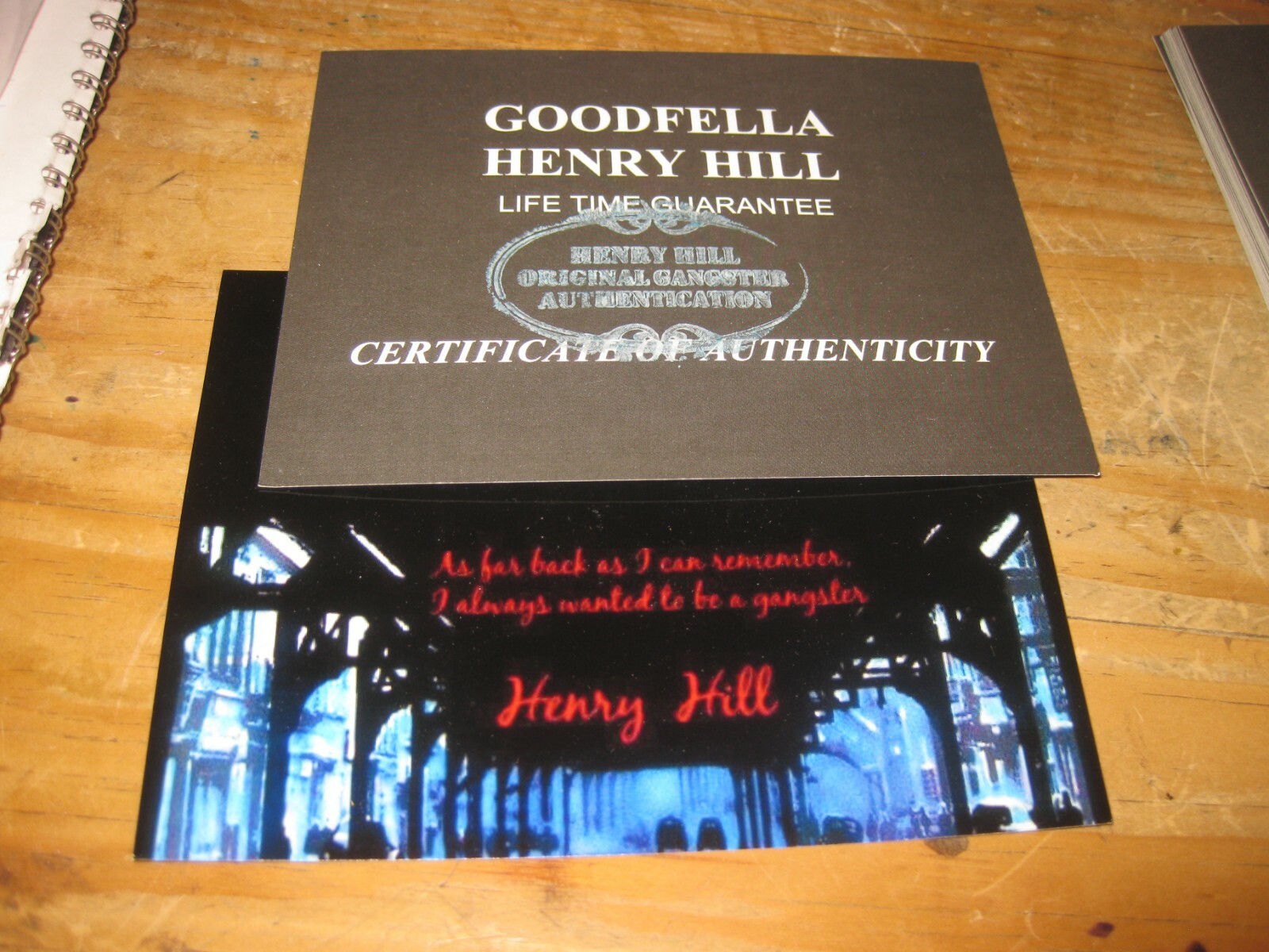 HENRY HILL GOODFELLA SIGNED GOODFELLAS CD EXCELLENT  GIFT  