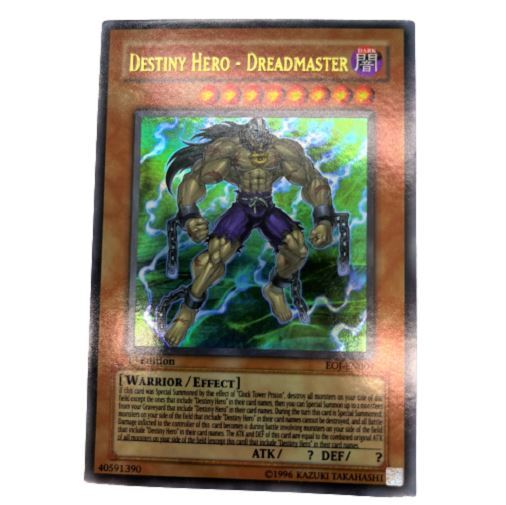 Yugioh Destiny Hero Dreadmaster EOJ-EN004 Limited Edition Foil Card Ultra Rare