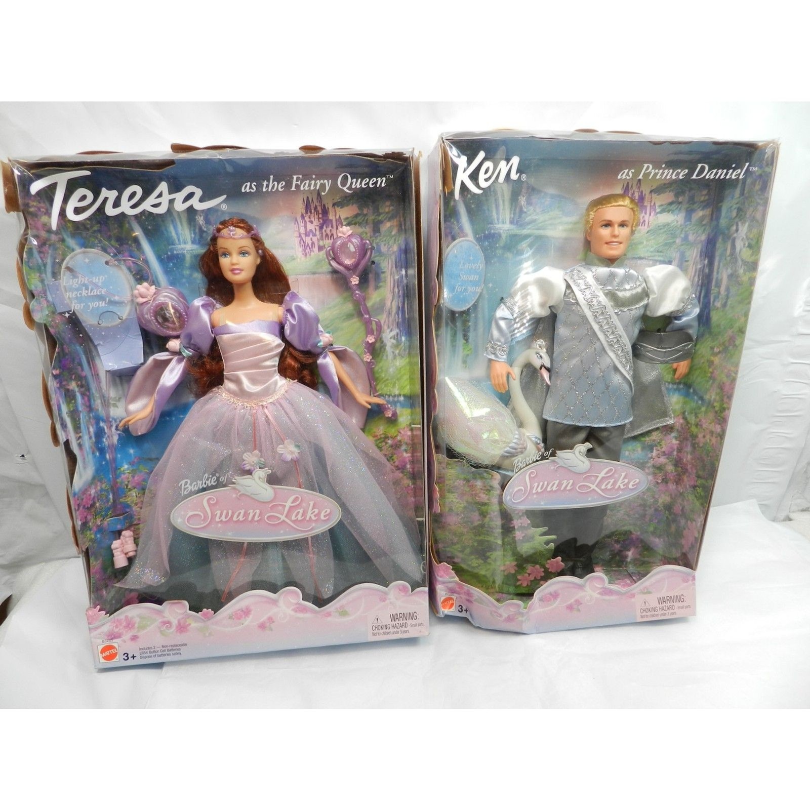 Vtg. 2003 Barbie Teresa Fairy Queen Swan Lake & Ken Prince Daniel Doll NIB (T72K Vtg. 2003 Barbie Teresa Fairy Queen Swan Lake & Ken Prince Daniel Doll NIB (T72K