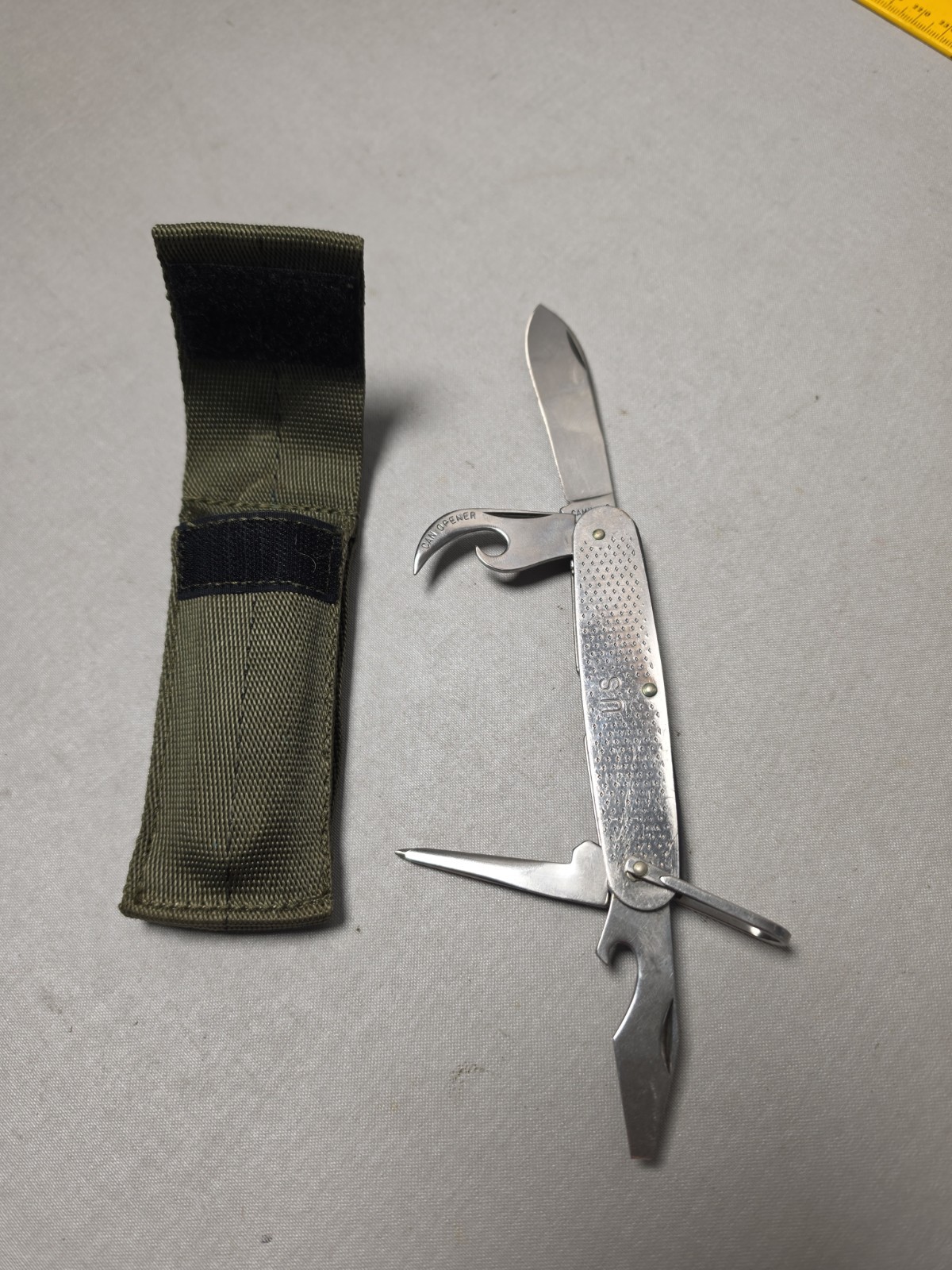 CAMILLUS 1973 VINTAGE U.S.A. MILITARY ISSUE MULTI-PURPOSE SURVIVAL POCKET KNIFE