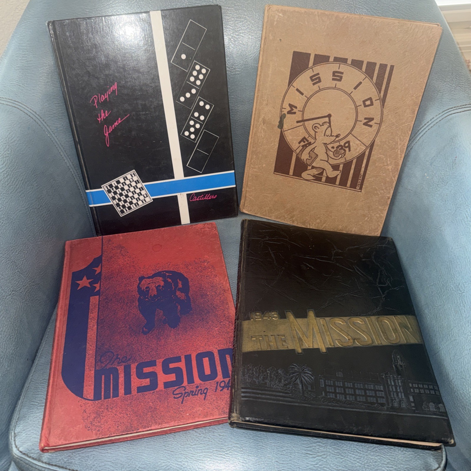LQQK VINTAGE 1930’s-1940’s 30’s-40’s The Mission Yearbooks RARE