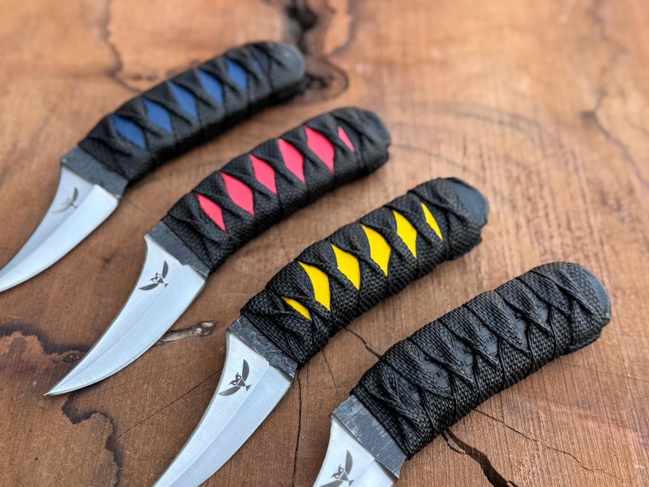 Owltown KATANA HANDLE WRAPPED Pivia Moon Knives PIKAL ELVIA 5 blade options NEW