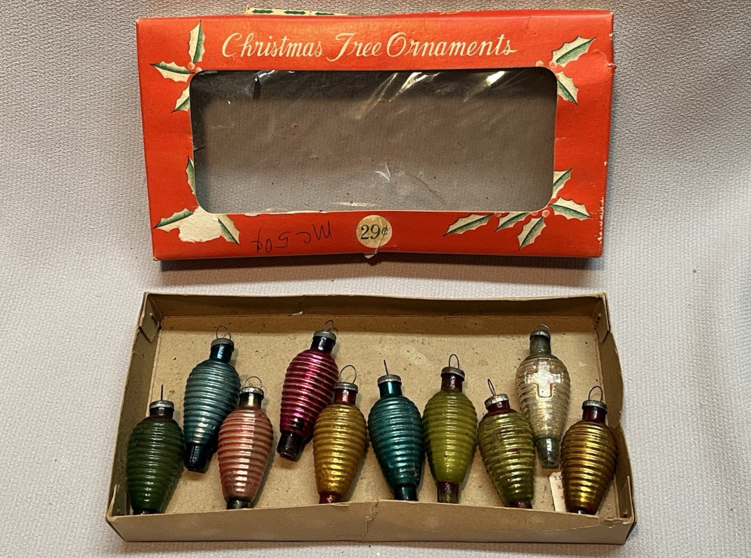 Vintage HTF Japan Beehive Ribbed Set of 10 2